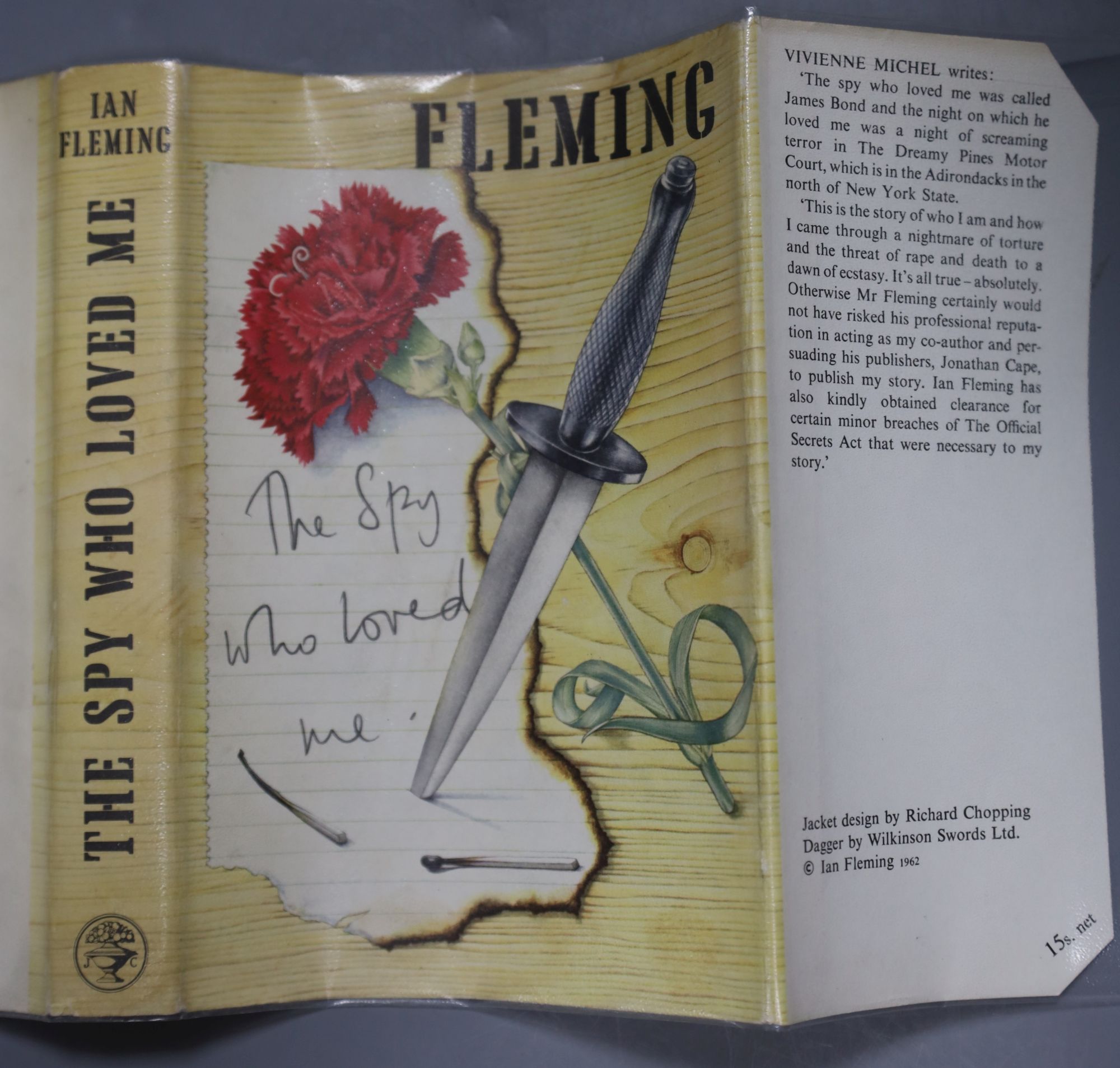 Fleming, Ian - The Spy Who Loved Me, 1st edition (1st impression), d-page illustration of Dreamy Pines Motor Court, d/wrapper, 1962